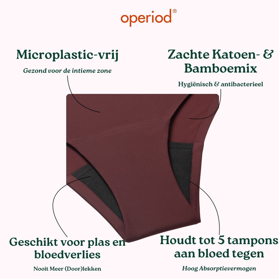 Artemis | Menstruatie Ondergoed | Incontinentie Ondergoed | Low Waist | Sport